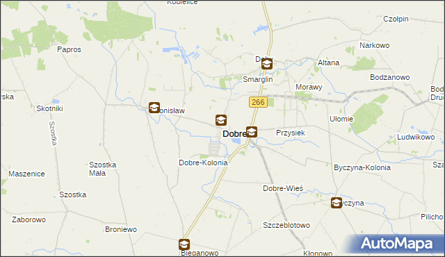 mapa Dobre powiat radziejowski, Dobre powiat radziejowski na mapie Targeo