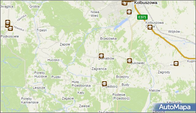 mapa Domatków, Domatków na mapie Targeo