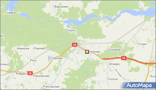 mapa Drwęca gmina Iława, Drwęca gmina Iława na mapie Targeo