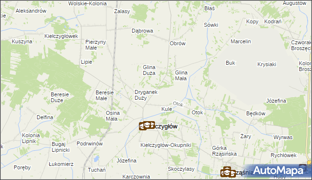 mapa Dryganek Mały, Dryganek Mały na mapie Targeo