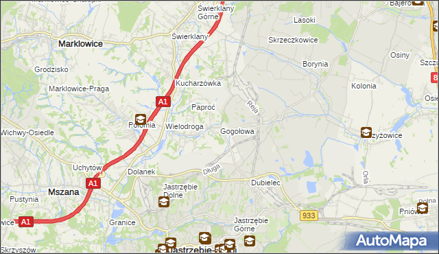 mapa Gogołowa, Gogołowa na mapie Targeo