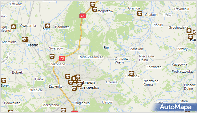 mapa Gruszów Mały, Gruszów Mały na mapie Targeo