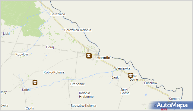 mapa Horodło, Horodło na mapie Targeo