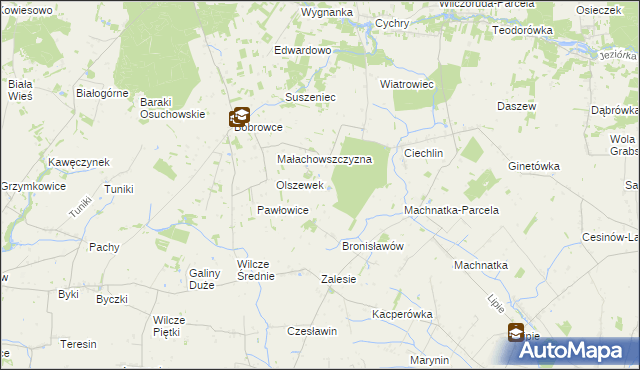 mapa Janówek gmina Mszczonów, Janówek gmina Mszczonów na mapie Targeo