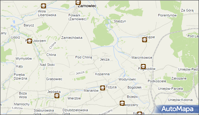 mapa Jelcza, Jelcza na mapie Targeo