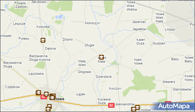 mapa Kaleń Mała, Kaleń Mała na mapie Targeo