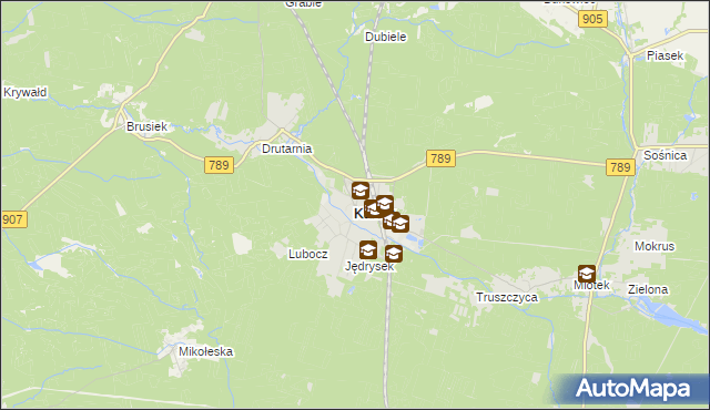 mapa Kalety powiat tarnogórski, Kalety powiat tarnogórski na mapie Targeo