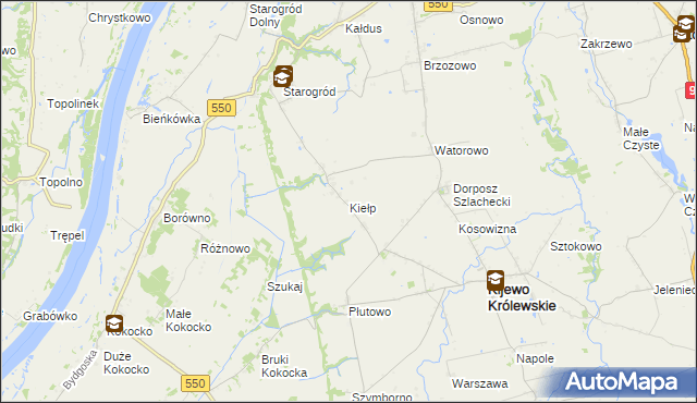 mapa Kiełp, Kiełp na mapie Targeo