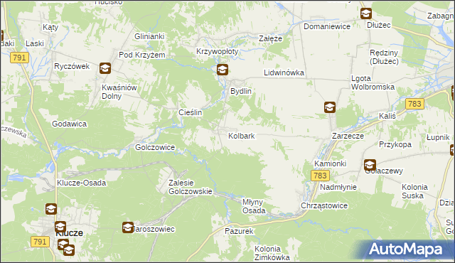 mapa Kolbark, Kolbark na mapie Targeo