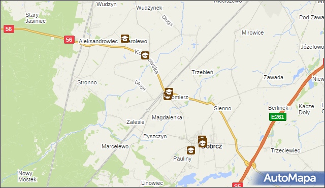 mapa Kotomierz, Kotomierz na mapie Targeo