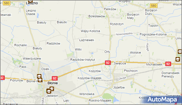 mapa Łaźniew, Łaźniew na mapie Targeo