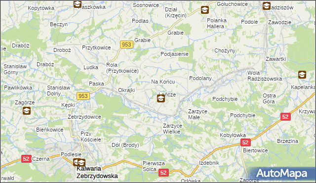 mapa Leńcze, Leńcze na mapie Targeo