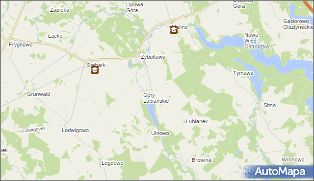 mapa Lubian, Lubian na mapie Targeo
