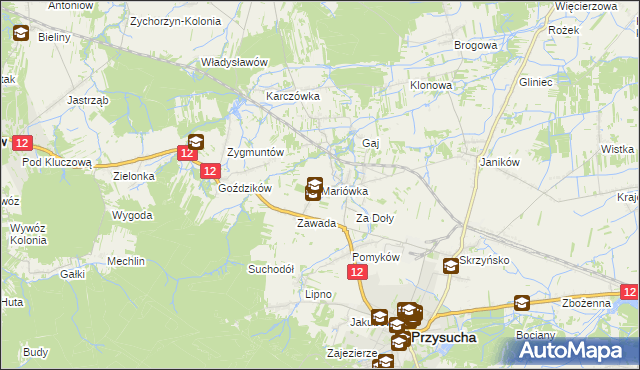 mapa Mariówka, Mariówka na mapie Targeo