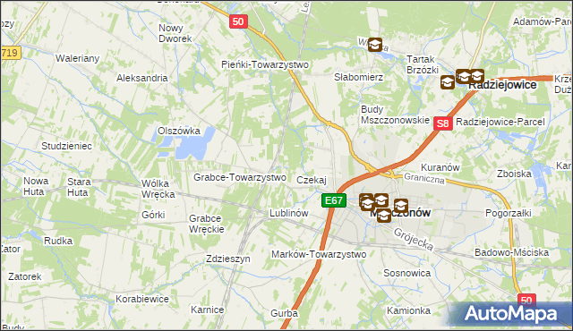 mapa Marków-Świnice, Marków-Świnice na mapie Targeo