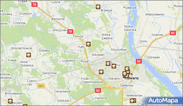 mapa Mikówiec, Mikówiec na mapie Targeo