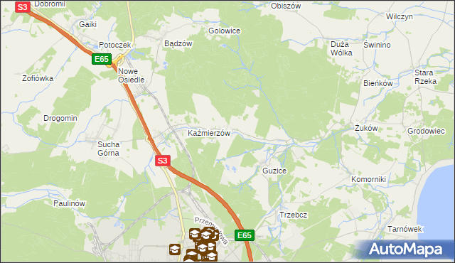 mapa Moskorzyn gmina Polkowice, Moskorzyn gmina Polkowice na mapie Targeo