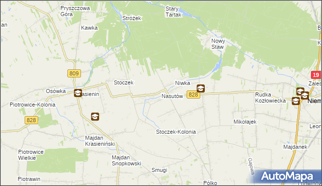 mapa Nasutów, Nasutów na mapie Targeo