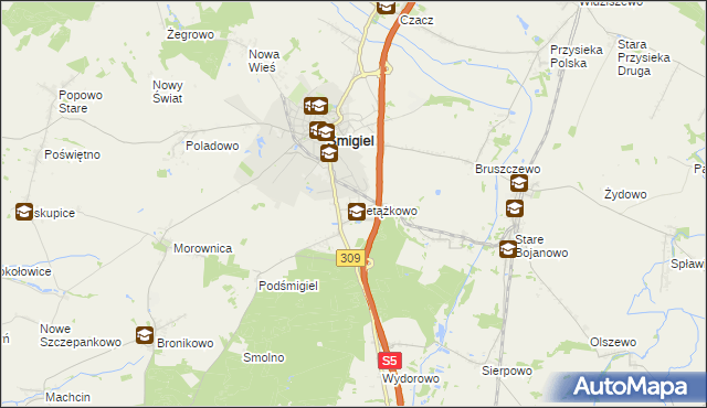 mapa Nietążkowo, Nietążkowo na mapie Targeo