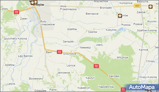 mapa Niewiesz, Niewiesz na mapie Targeo