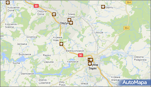 mapa Nowa Świdnica, Nowa Świdnica na mapie Targeo