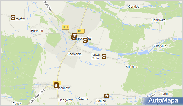 mapa Nowe Sioło, Nowe Sioło na mapie Targeo