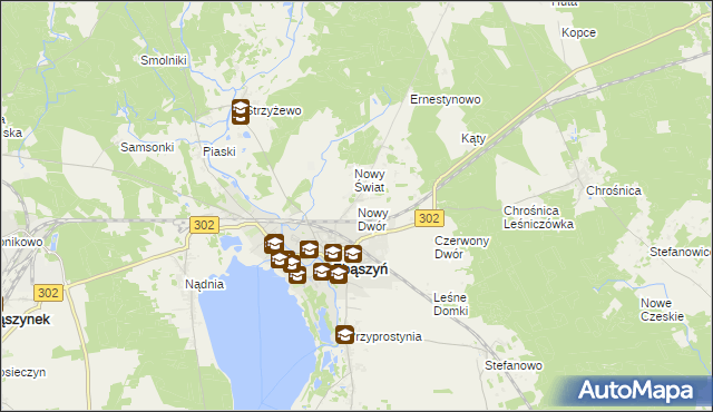 mapa Nowy Dwór gmina Zbąszyń, Nowy Dwór gmina Zbąszyń na mapie Targeo