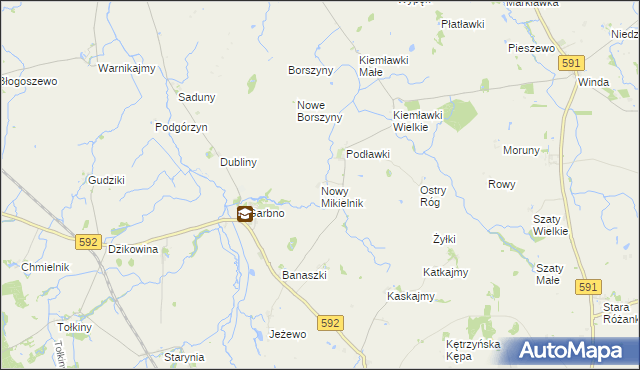 mapa Nowy Mikielnik, Nowy Mikielnik na mapie Targeo