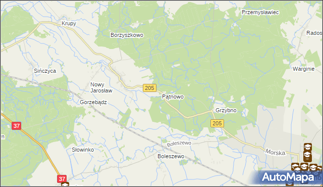 mapa Pątnowo, Pątnowo na mapie Targeo