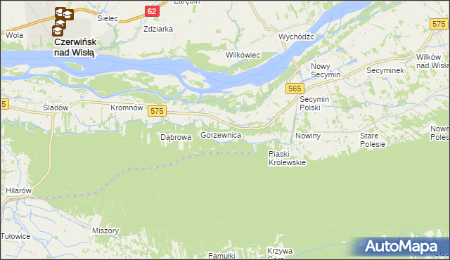 mapa Piaski Duchowne, Piaski Duchowne na mapie Targeo