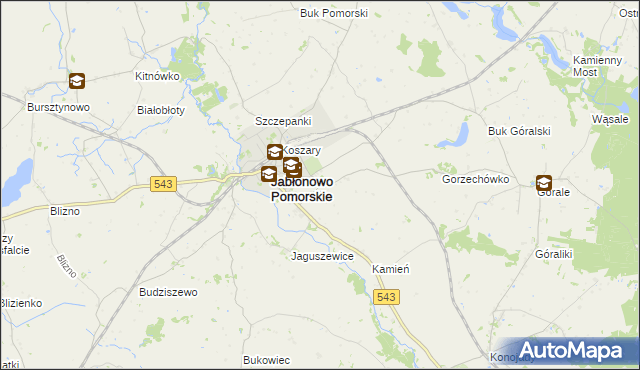 mapa Piecewo gmina Jabłonowo Pomorskie, Piecewo gmina Jabłonowo Pomorskie na mapie Targeo