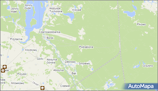 mapa Podrąbiona, Podrąbiona na mapie Targeo