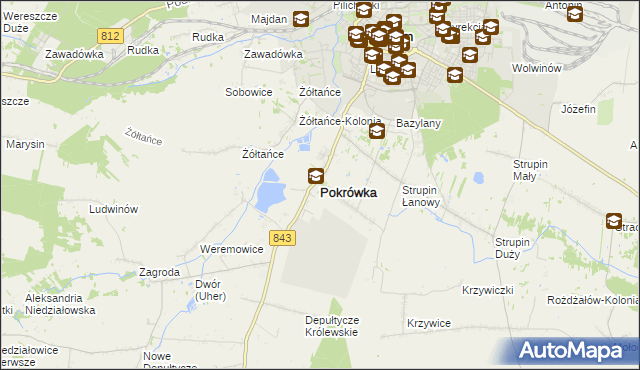 mapa Pokrówka, Pokrówka na mapie Targeo