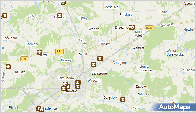 mapa Postoliska, Postoliska na mapie Targeo