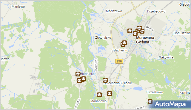mapa Promnice gmina Czerwonak, Promnice gmina Czerwonak na mapie Targeo