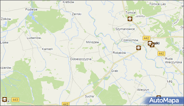 mapa Prusinów, Prusinów na mapie Targeo