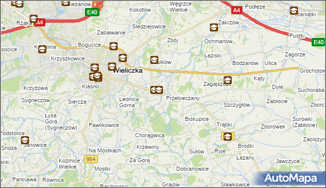 mapa Przebieczany, Przebieczany na mapie Targeo