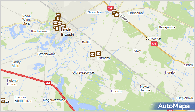 mapa Przecza, Przecza na mapie Targeo