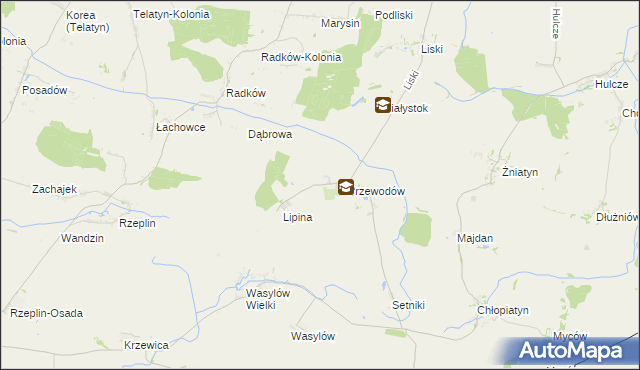 mapa Przewodów Osada, Przewodów Osada na mapie Targeo