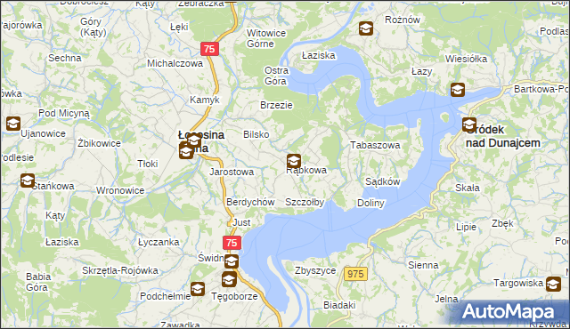 mapa Rąbkowa, Rąbkowa na mapie Targeo