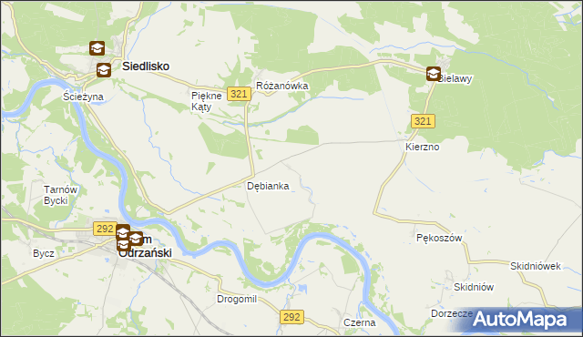 mapa Radocin, Radocin na mapie Targeo