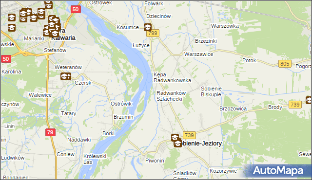 mapa Radwanków Szlachecki, Radwanków Szlachecki na mapie Targeo