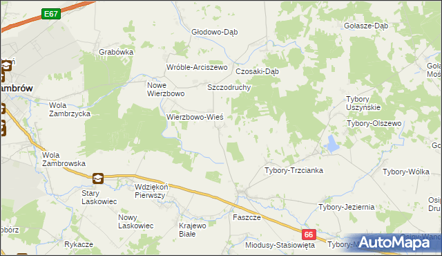 mapa Rębiszewo-Studzianki, Rębiszewo-Studzianki na mapie Targeo