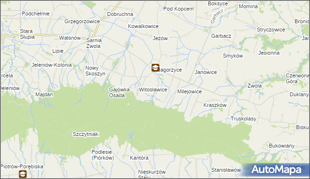 mapa Roztylice, Roztylice na mapie Targeo