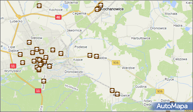 mapa Sadów, Sadów na mapie Targeo