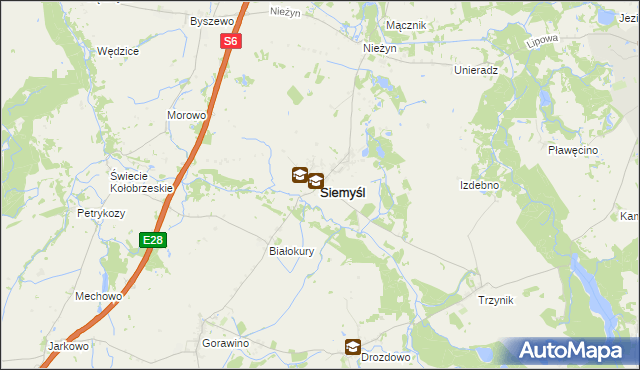 mapa Siemyśl, Siemyśl na mapie Targeo