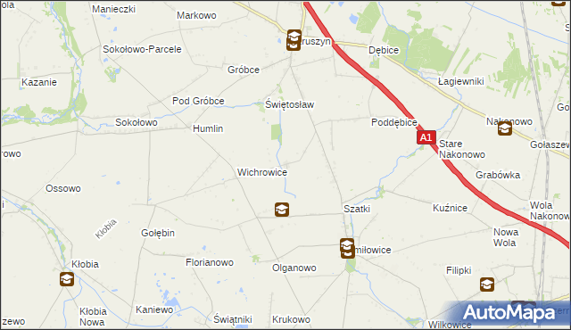 mapa Skibice gmina Choceń, Skibice gmina Choceń na mapie Targeo