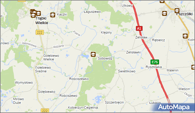 mapa Sobowidz, Sobowidz na mapie Targeo