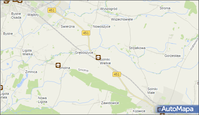 mapa Solniki Wielkie, Solniki Wielkie na mapie Targeo