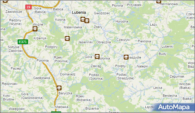 mapa Sołonka, Sołonka na mapie Targeo